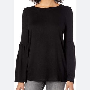 Zara bell sleeve fuzzy sweater